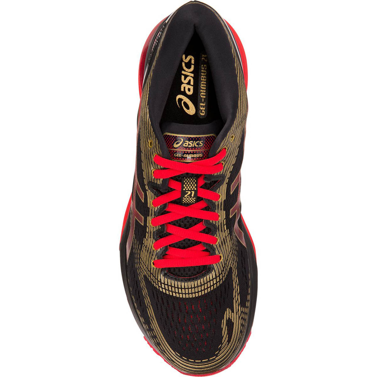 Asics Nimbus 21 - Black - Classic Red