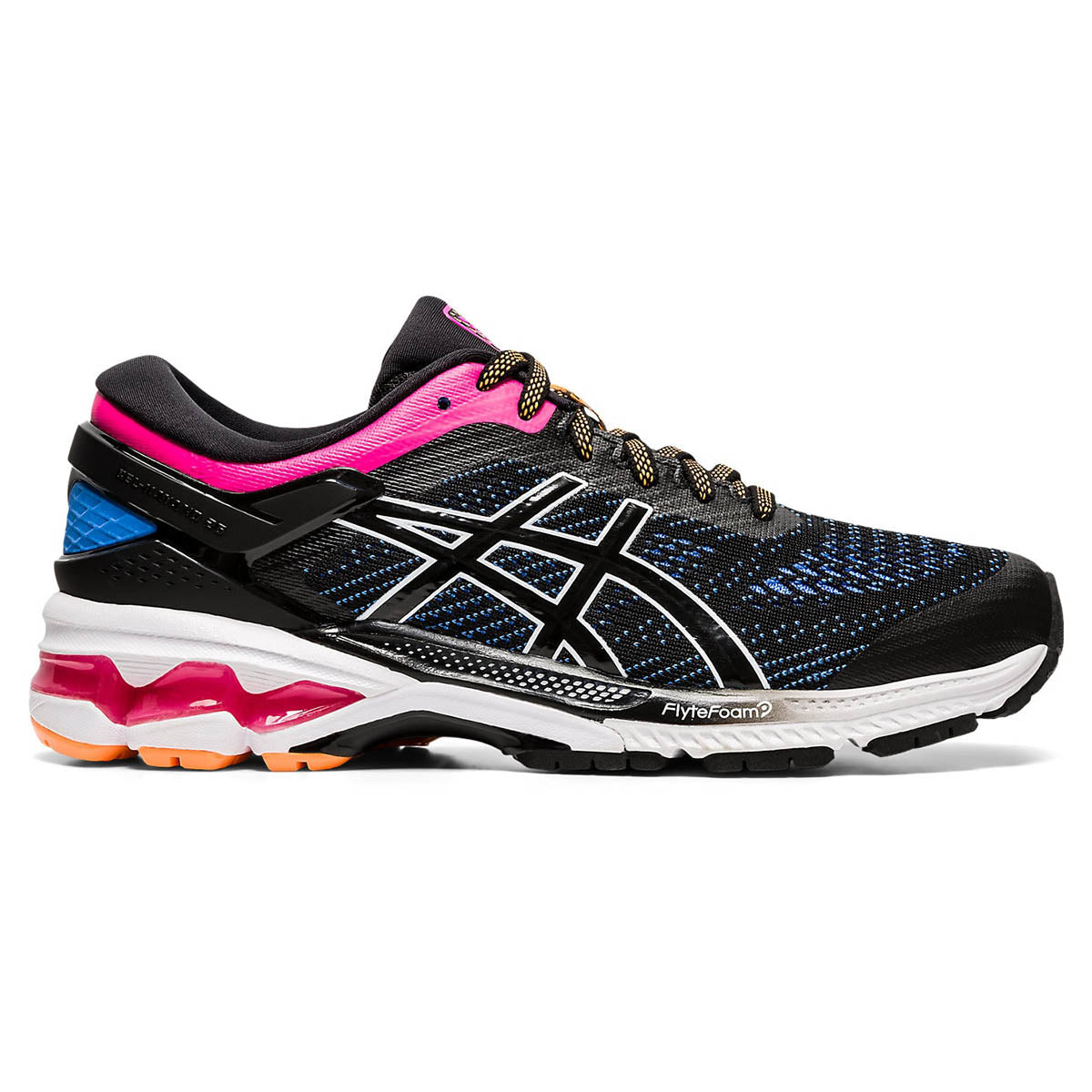 Asics Kayano 26 - Black - Blue Coast