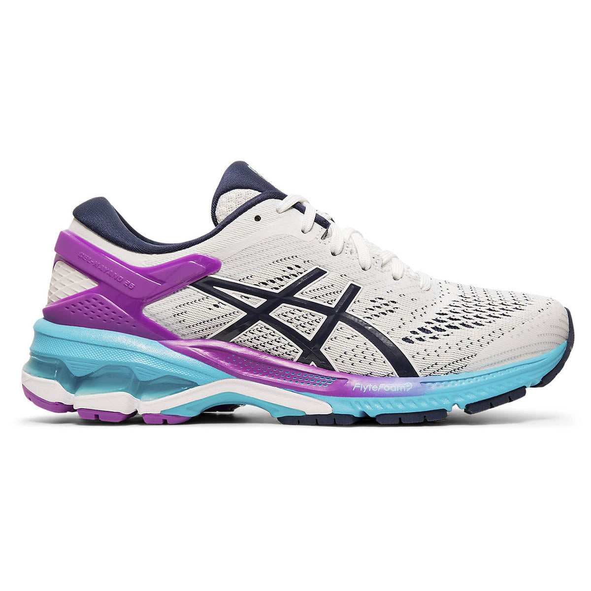 Asics Kayano 26 - White - Peacoat