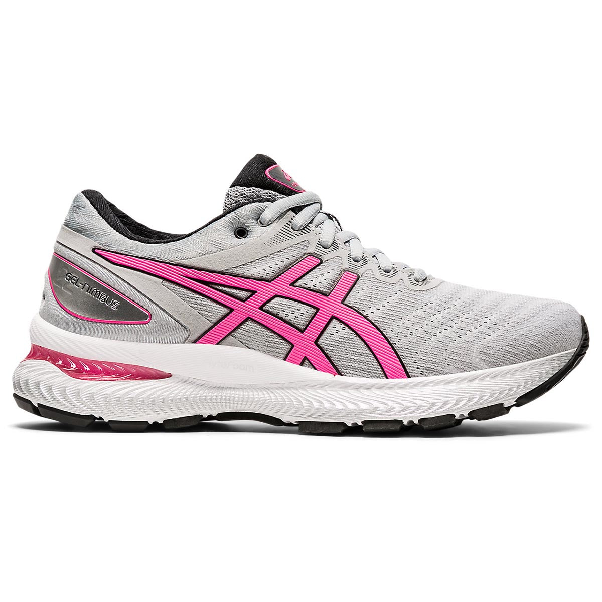 Asics Nimbus 22 - Piedmont Grey - Hot Pink