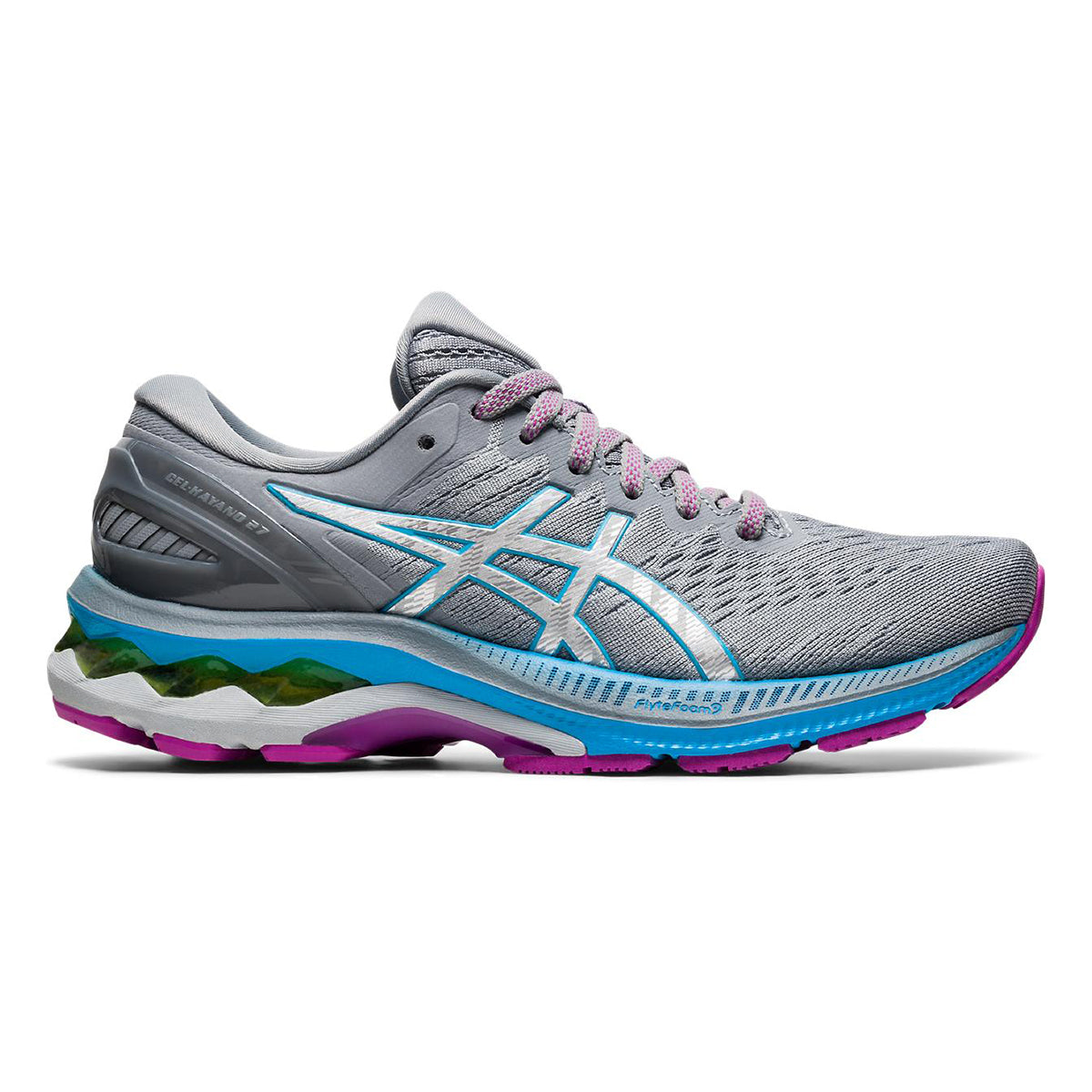 Asics Gel Kayano 27 - Digital Aqua - Pure Silver