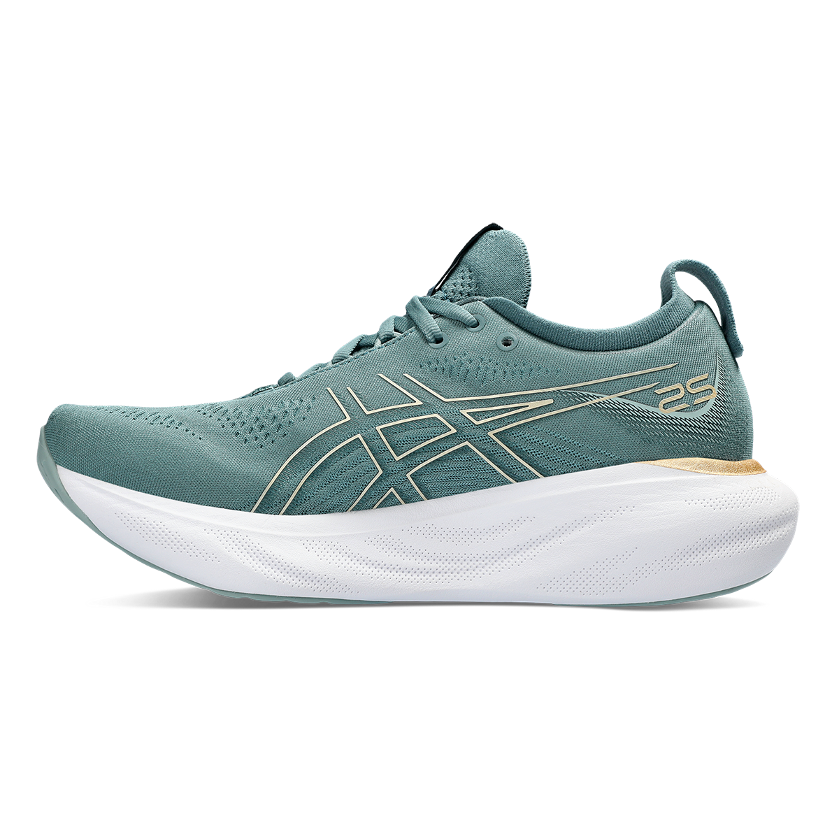 Asics Gel Nimbus 25 - Foggy Teal - Champagne