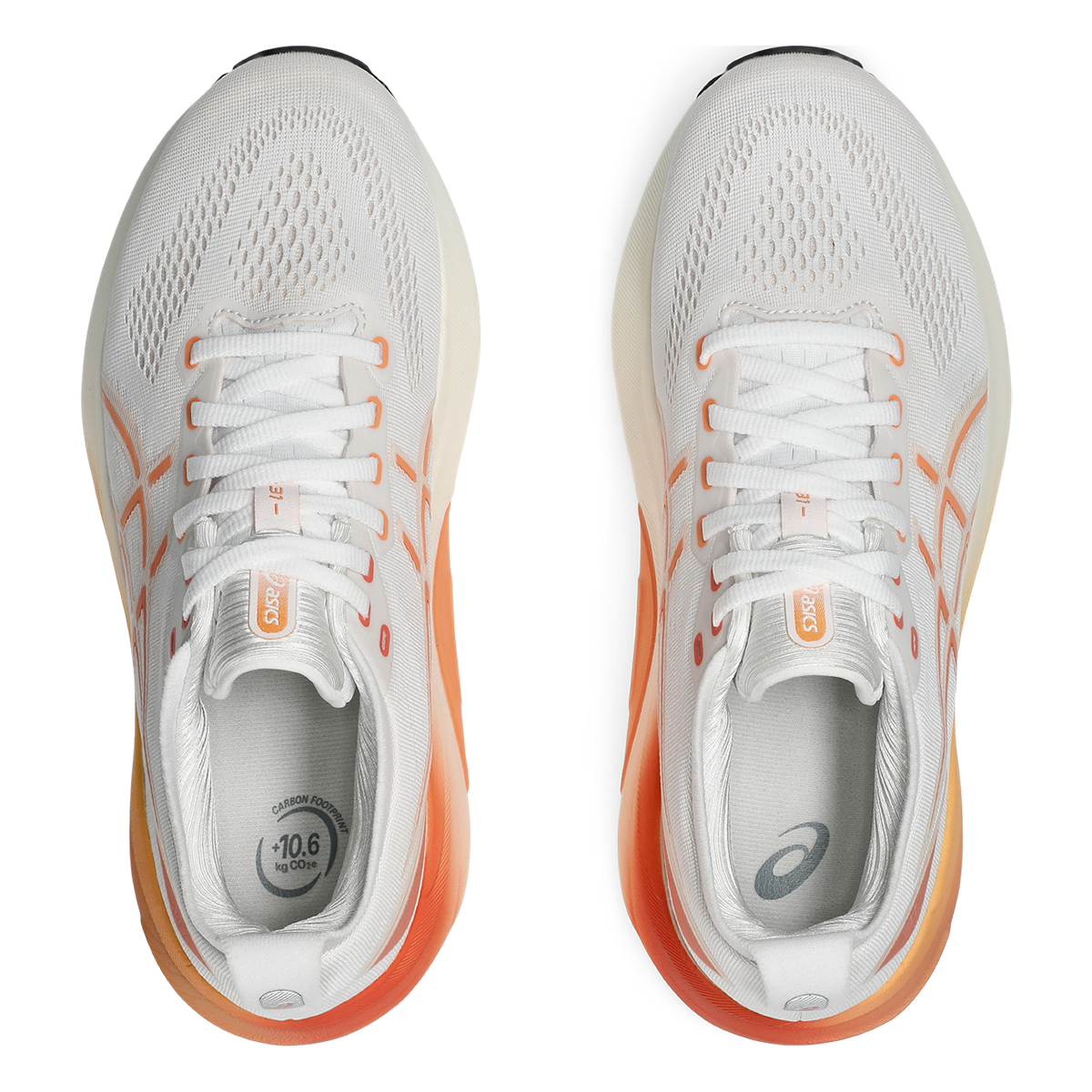 Asics Gel Kayano 31 - White - Faded Orange