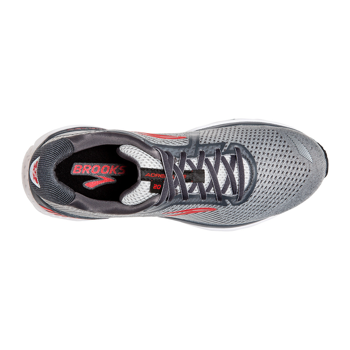 Brooks Adrenaline GTS 20 - Grey - Ebony - Red