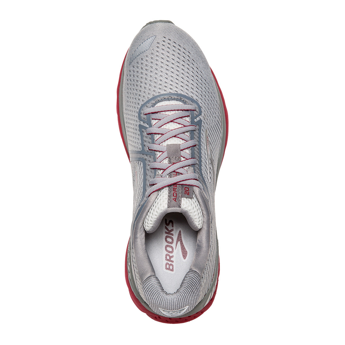 Brooks Adrenaline GTS 20 - Grey - Silver - Red