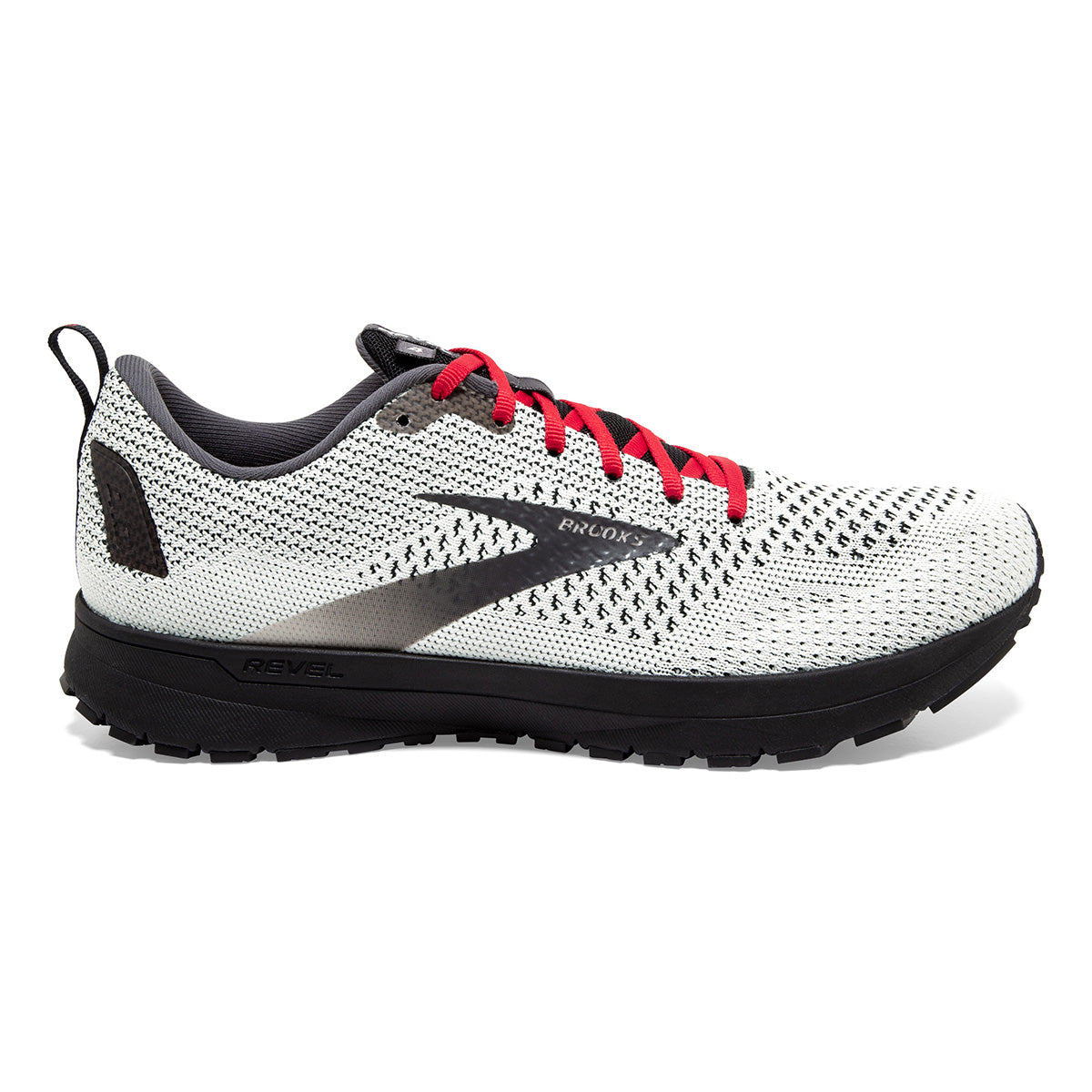 Brooks Revel 4 - White - Black - Red