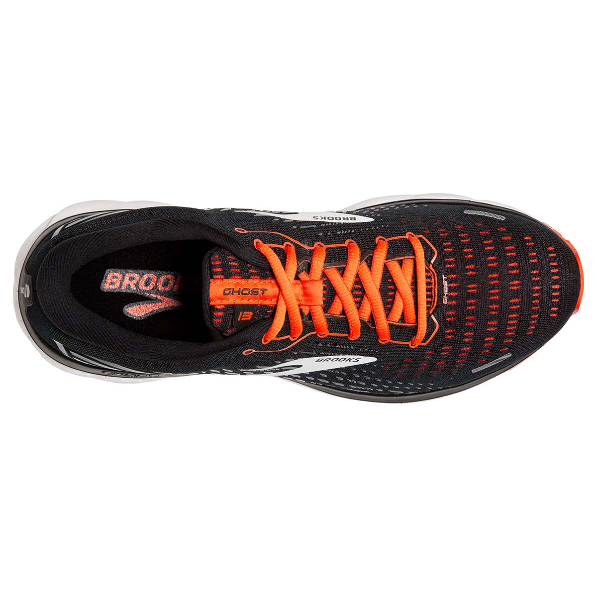 Brooks Ghost 13 - Black - Ebony - Cherry Tomato