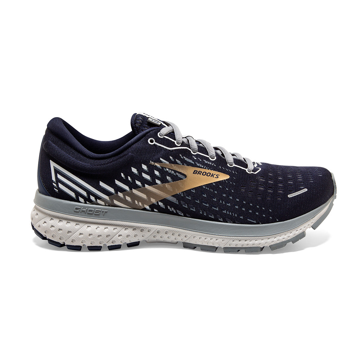 Brooks Ghost 13 - Peacoat - Grey - Gold