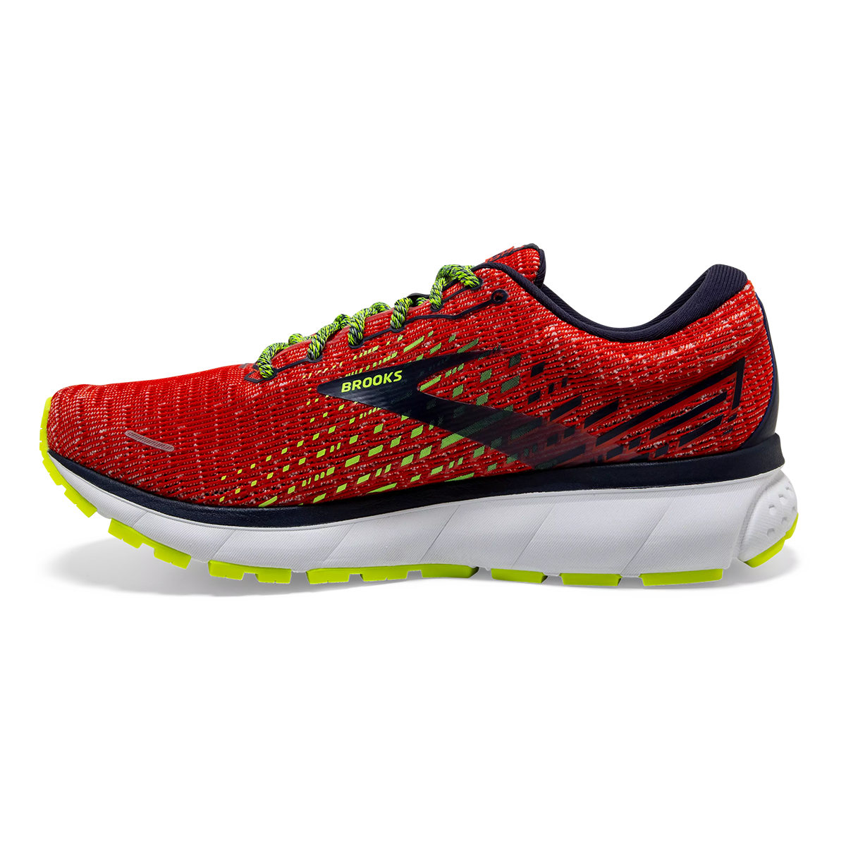 Brooks Ghost 13 - Tomato - Navy - Nightlife