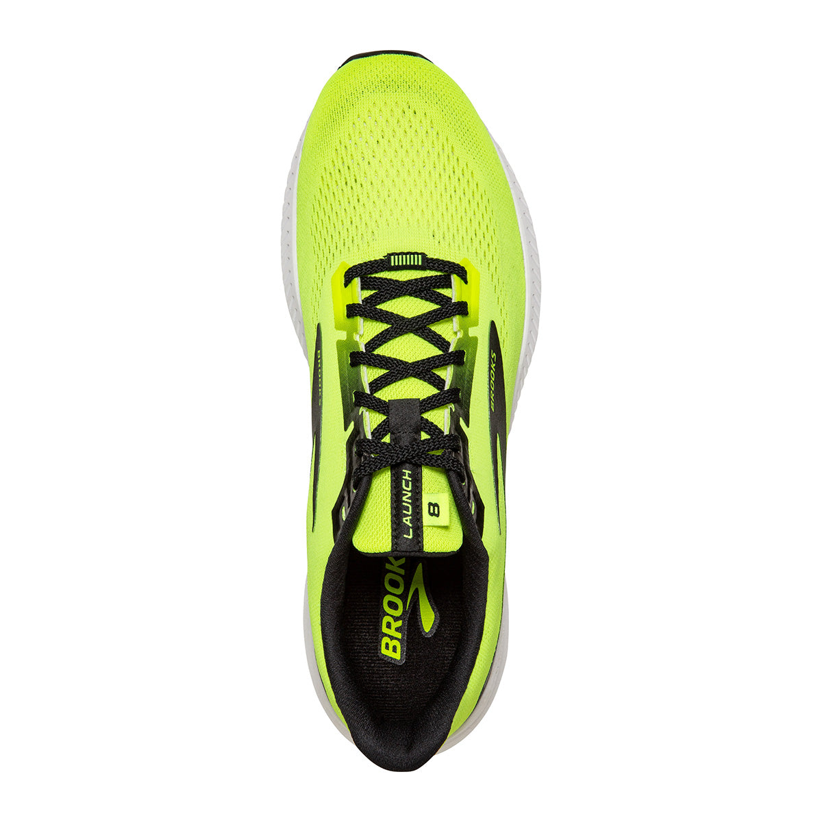 Brooks Launch 8 - Nightlife - Black - White