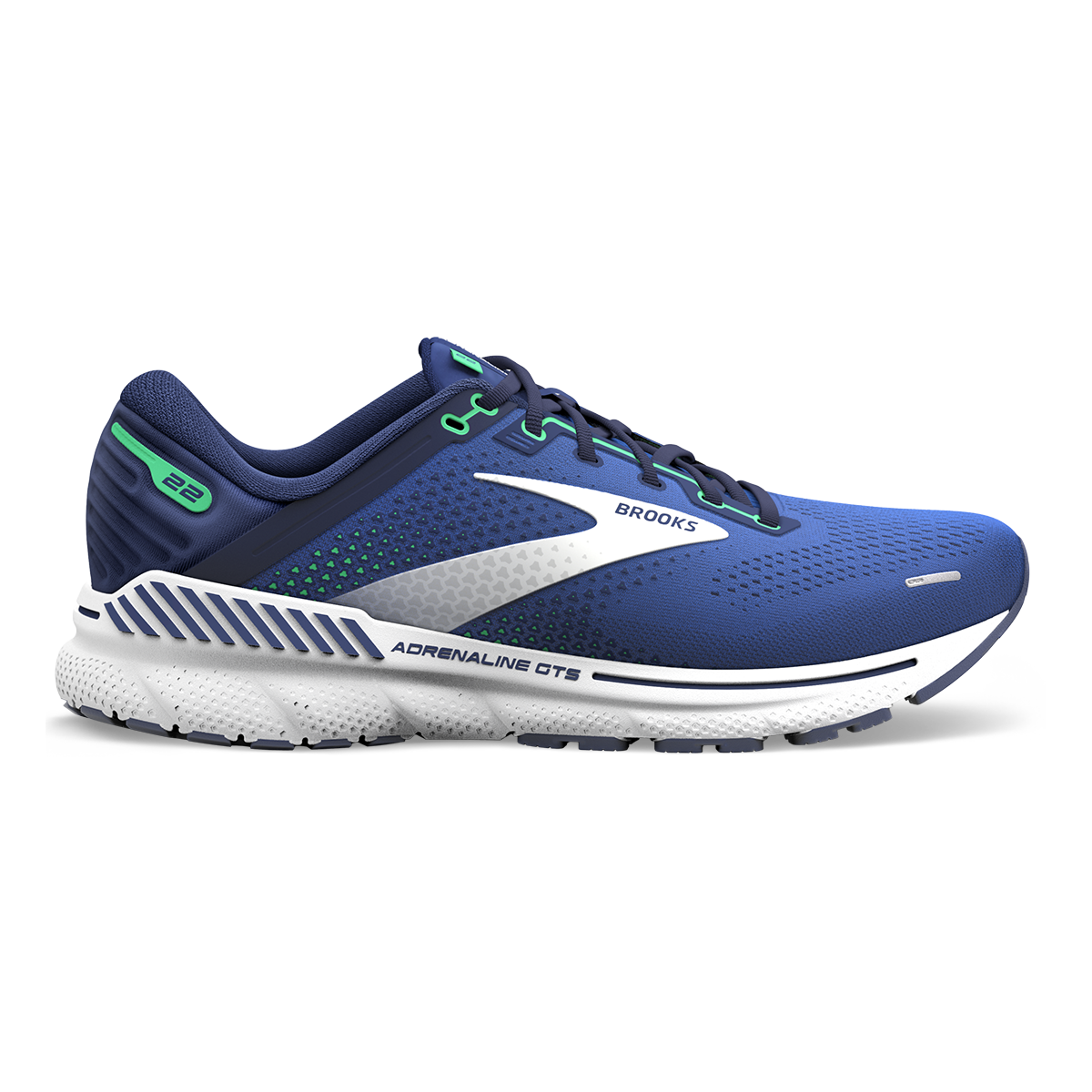 Brooks Adrenaline GTS 22 - Surf the Web - Blue - Irish Green