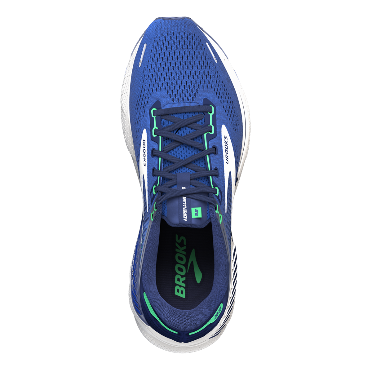 Brooks Adrenaline GTS 22 - Surf the Web - Blue - Irish Green