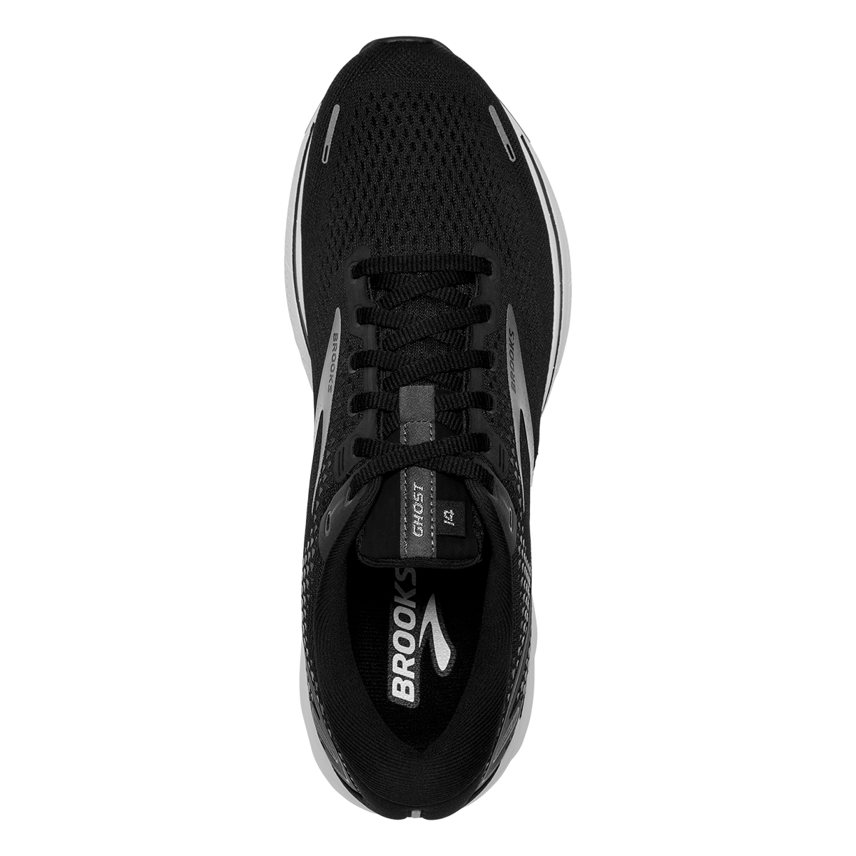 Brooks Ghost 14 - Black - White - Silver