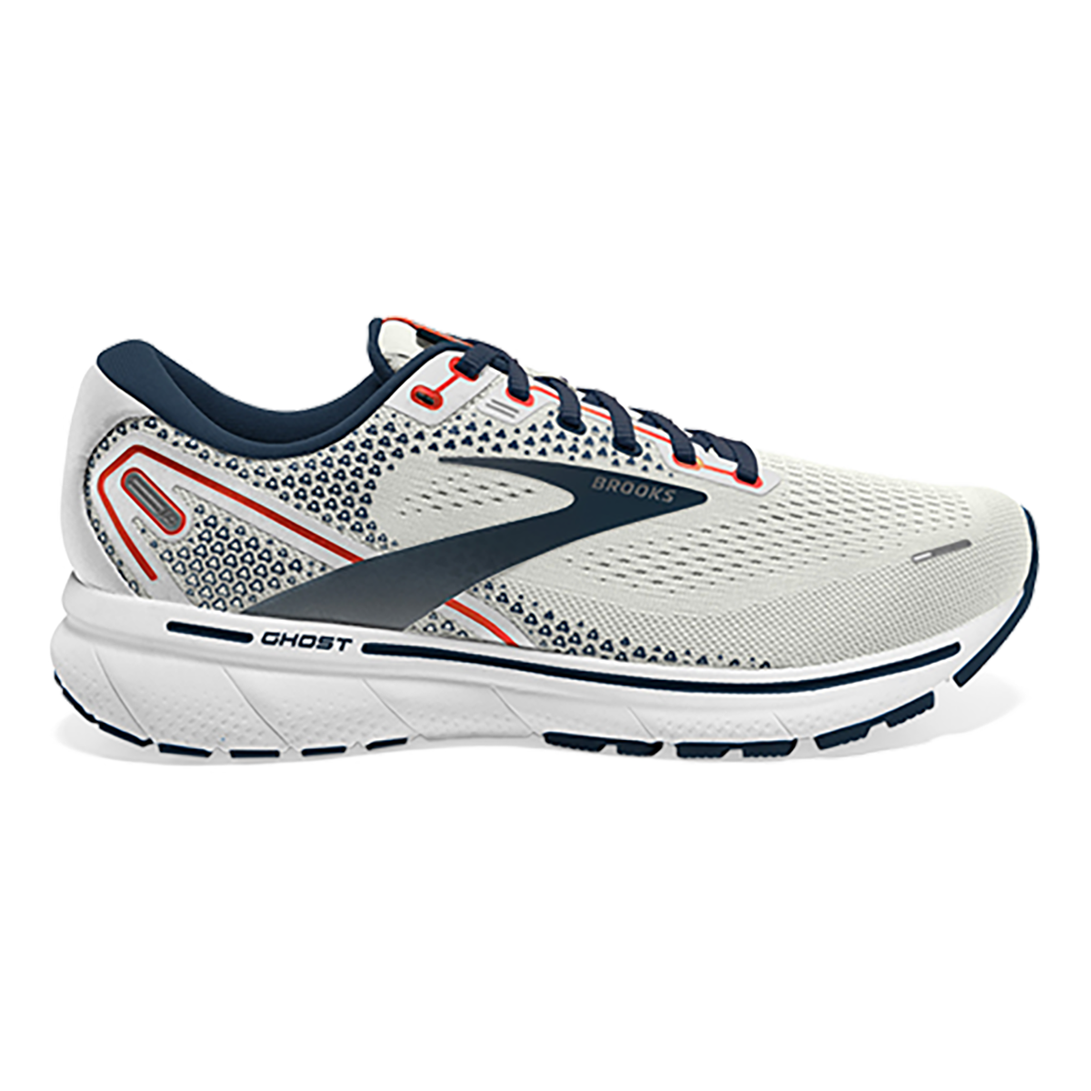 Brooks Ghost 14 - Grey - Titan - Tomato