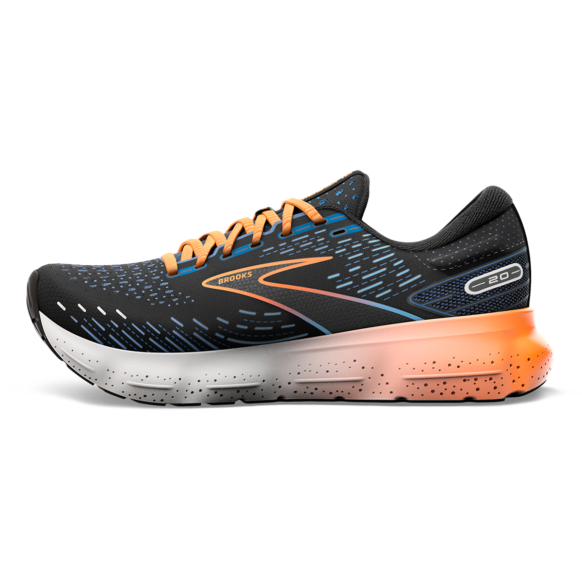 Brooks Glycerin 20 - Black - Classic Blue - Orange