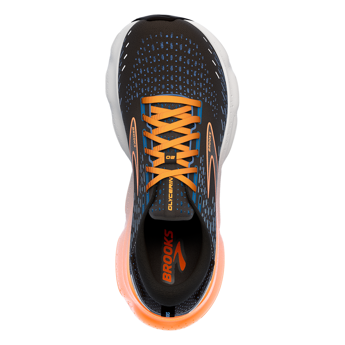 Brooks Glycerin 20 - Black - Classic Blue - Orange