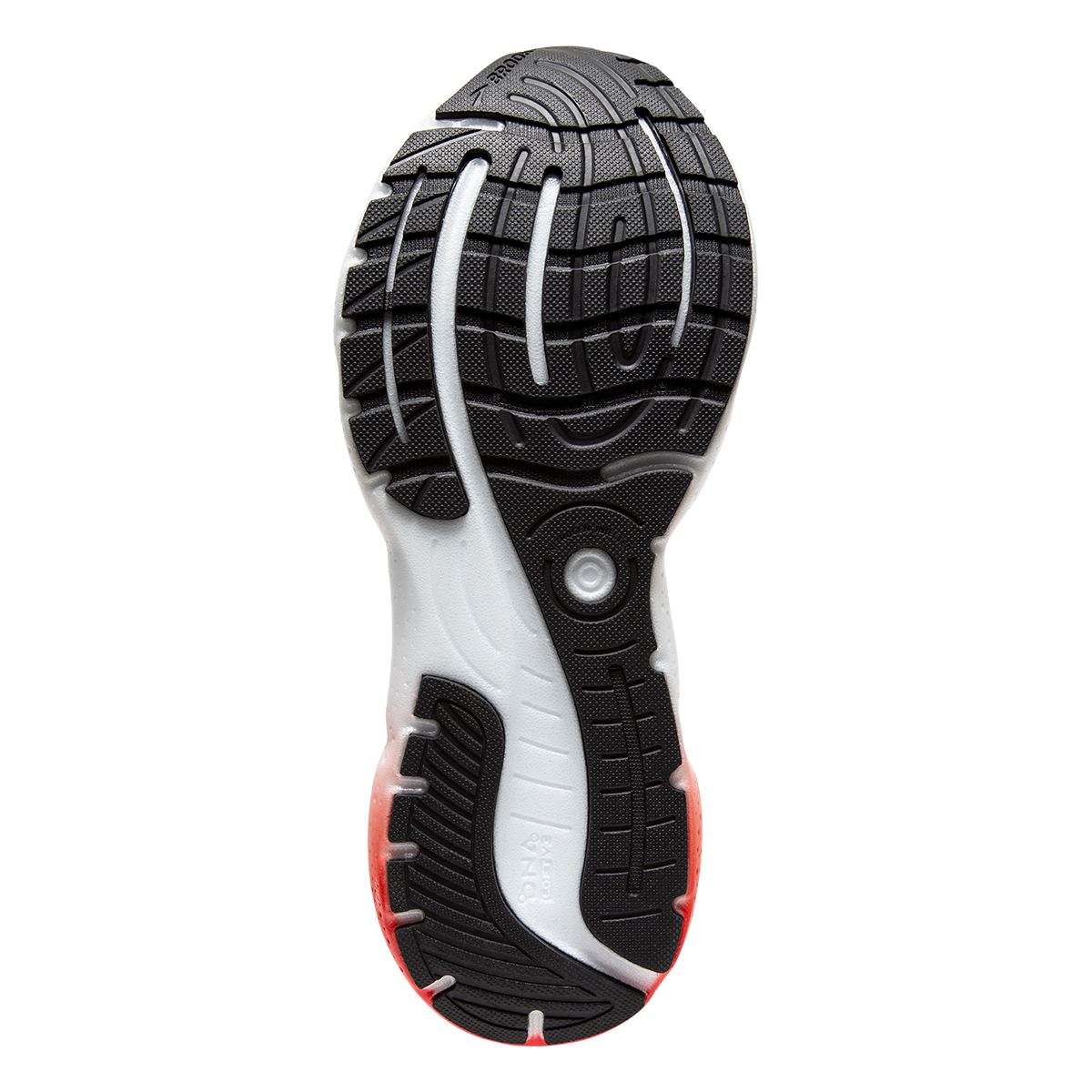 Brooks Glycerin 20 - Black - Blackened Pearl - Fiery Red