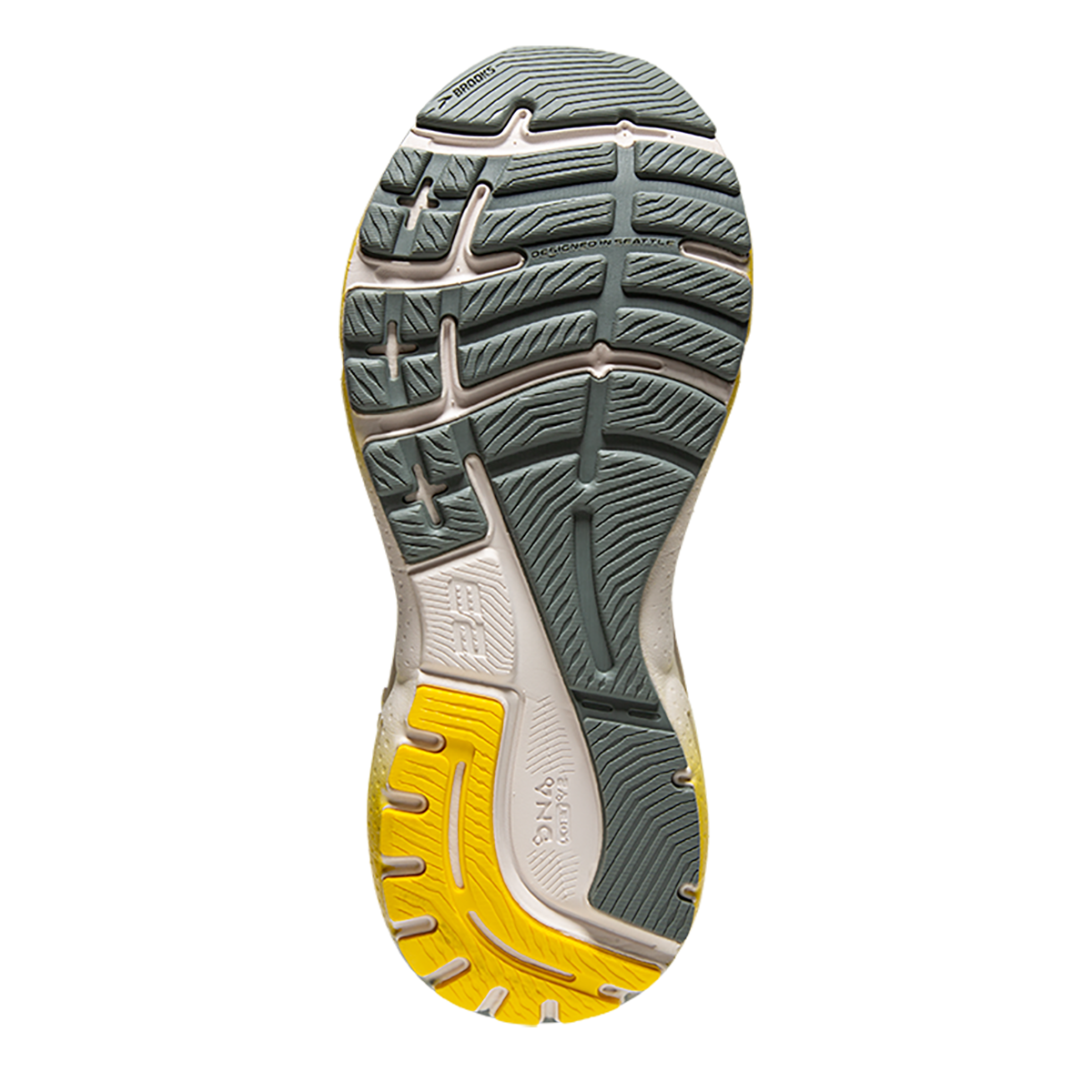 Brooks Adrenaline GTS 23 Yellow Silver Mens
