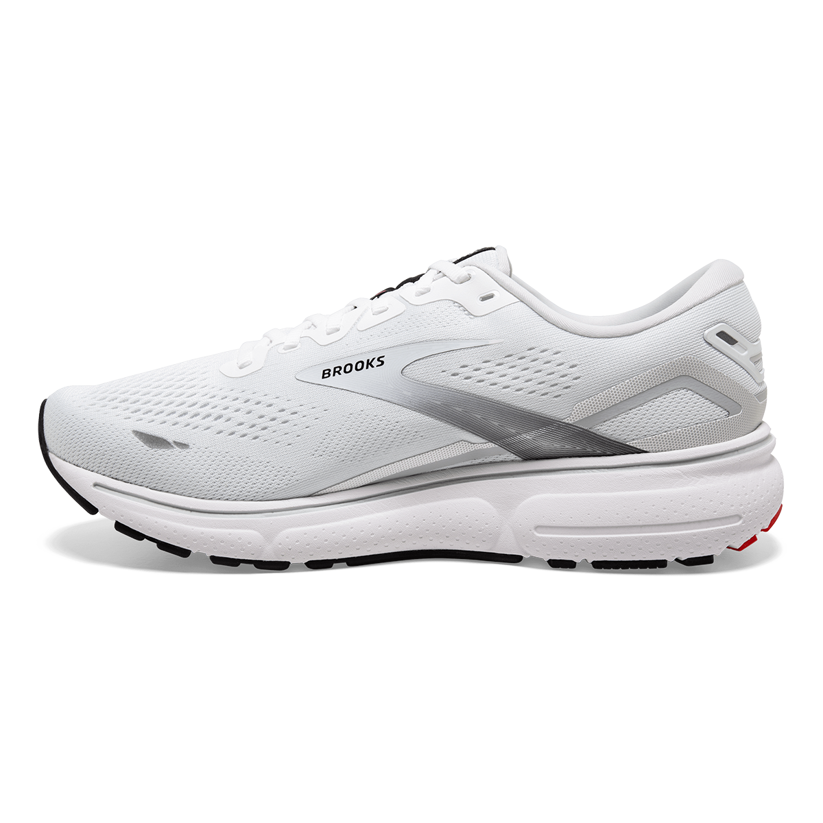 Brooks Ghost 15 - White - Black - Flame