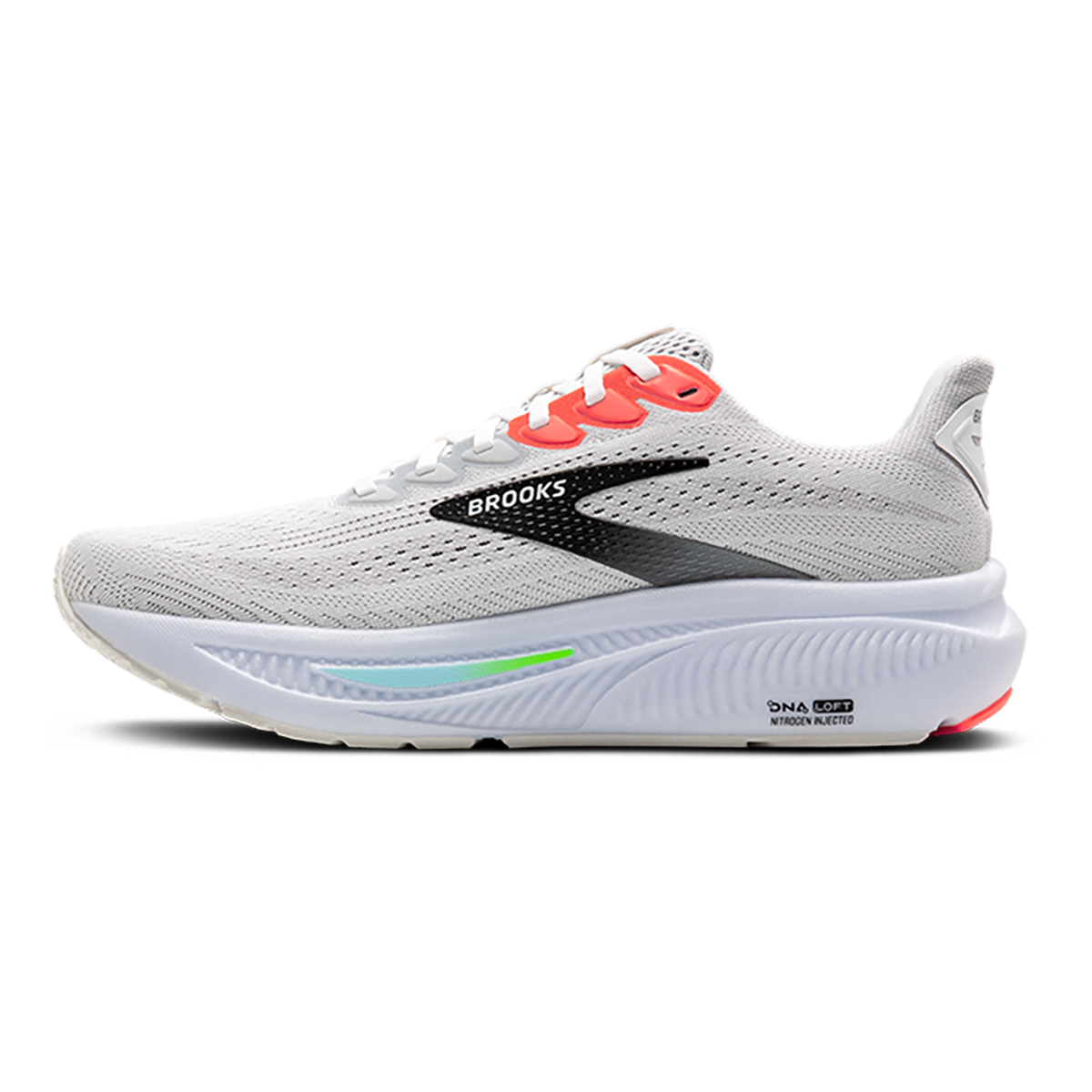 Brooks Ghost 17 White - Pink Clay - Gecko