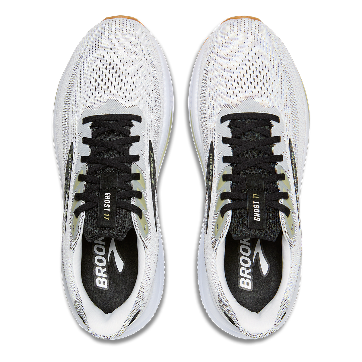 Brooks Ghost 17 White - Black - Tea