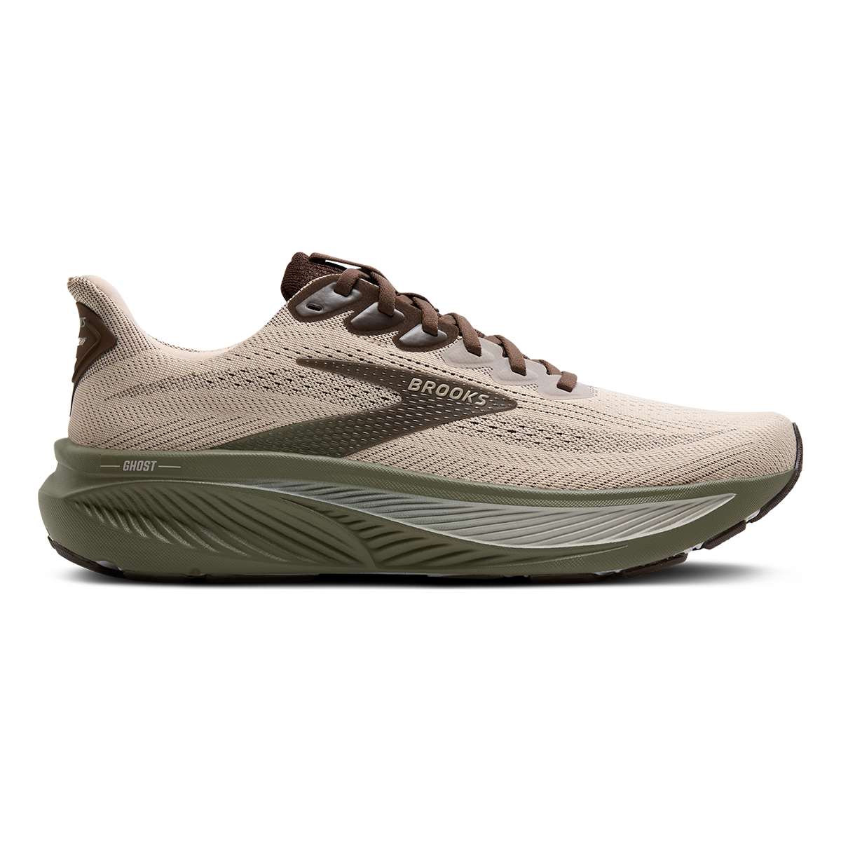 Brooks Ghost 17 Chateau Gray - Brown - Olive