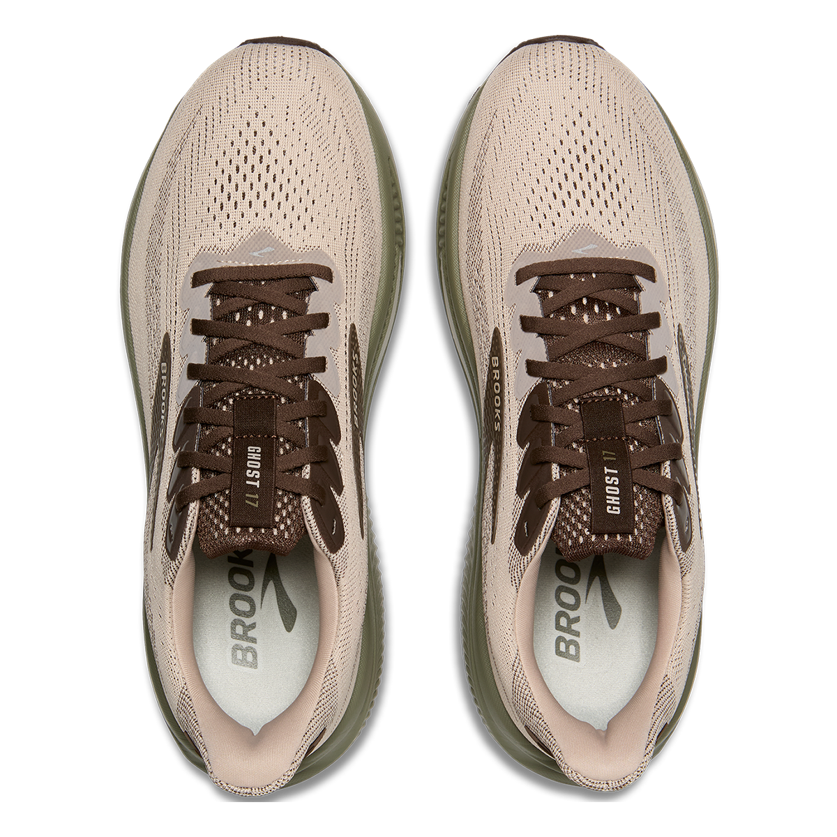 Brooks Ghost 17 Chateau Gray - Brown - Olive