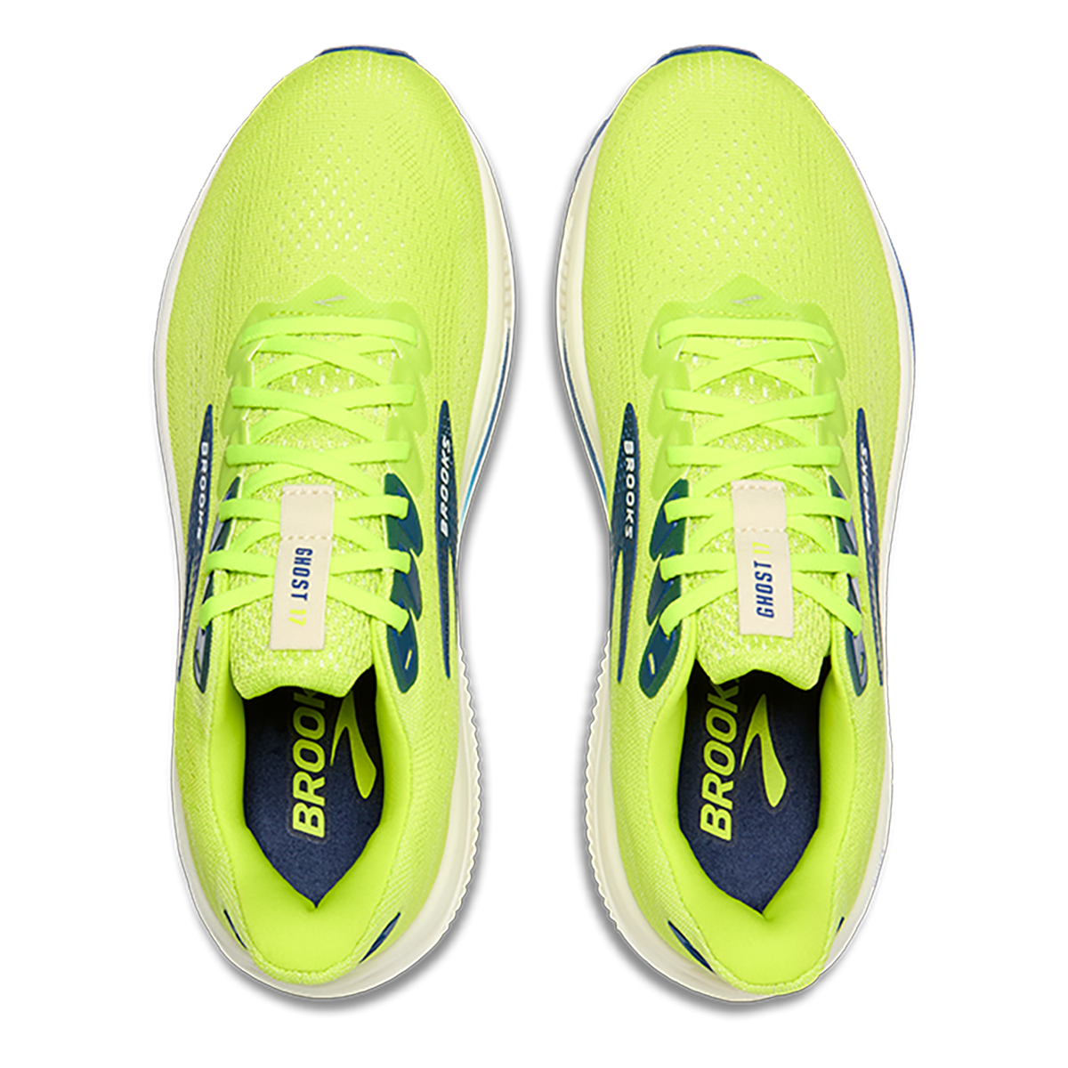 Brooks Ghost 17 Acid Lime - Navy - White