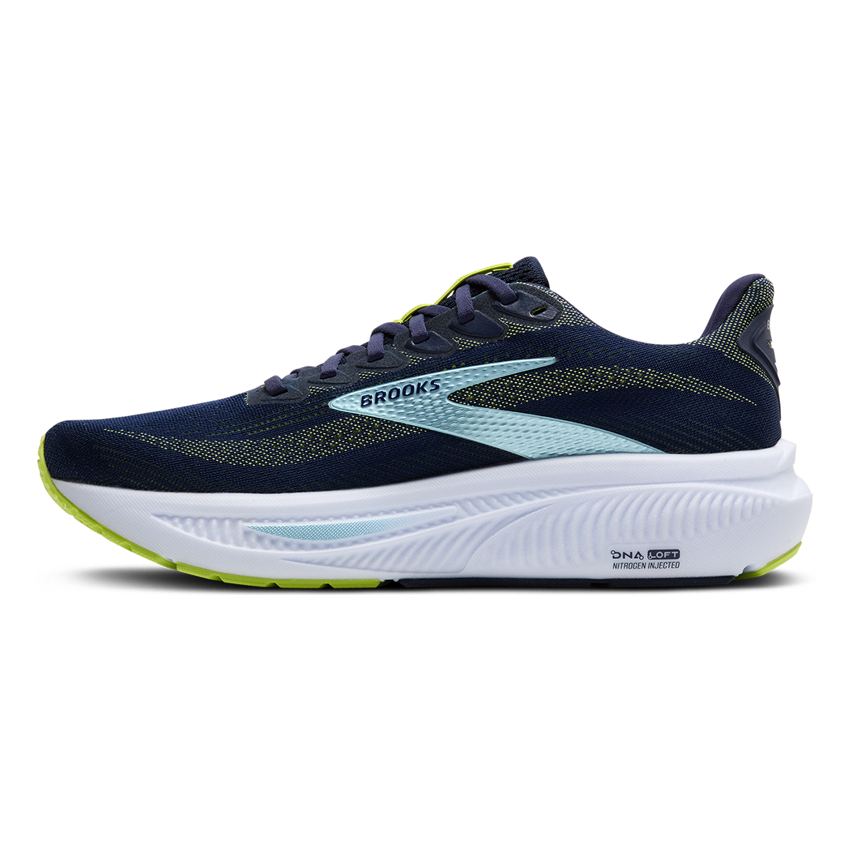 Brooks Ghost 17 Peacoat - Lime - Blue