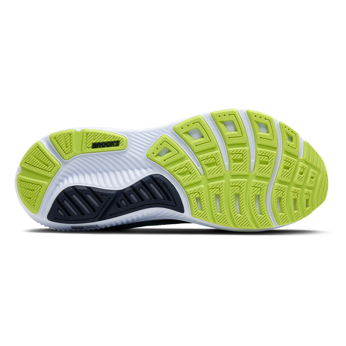 Brooks Ghost 17 Peacoat - Lime - Blue