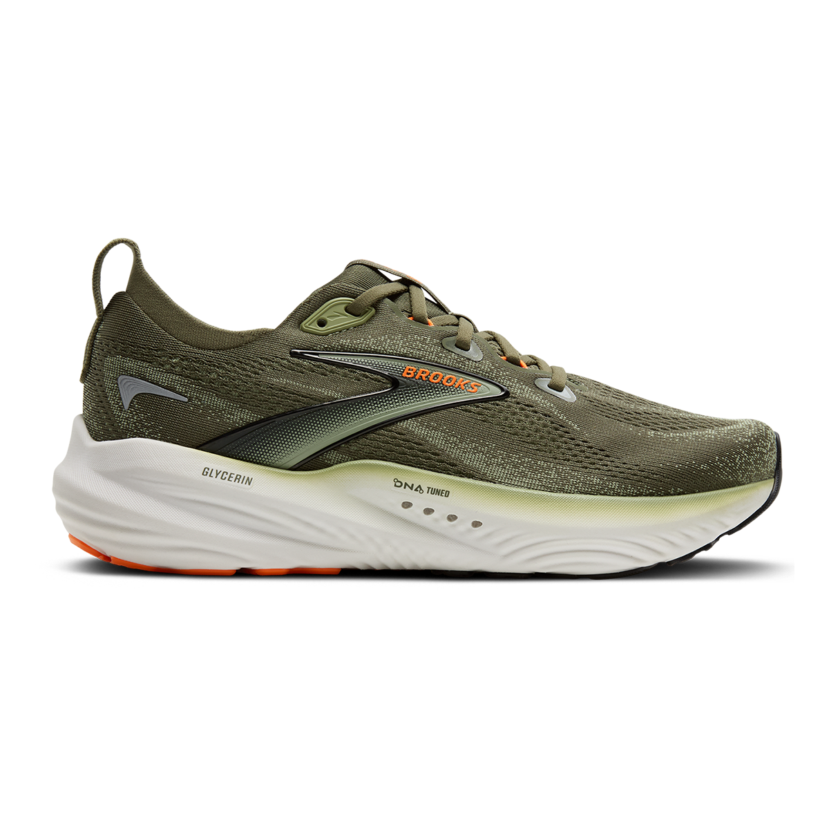 Brooks Glycerin 22 Dusty Olive - Tea - Orange