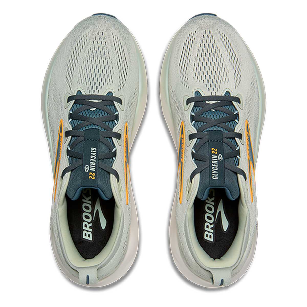 Brooks Glycerin 22 Smoke - Stormy - Orange