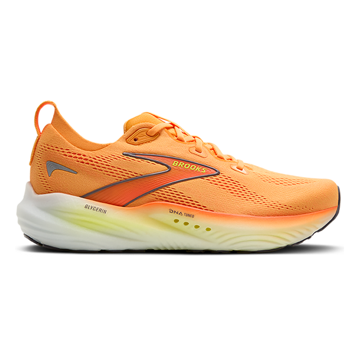 Brooks Glycerin 22 Orange - Nightlife - White