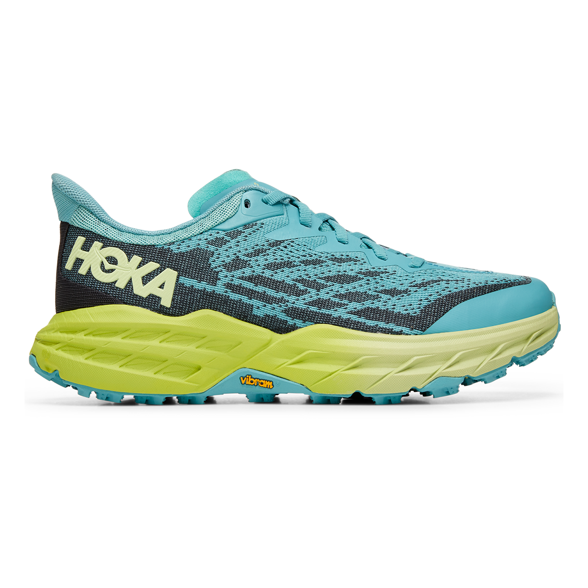 Hoka Speedgoat 5 - Coastal Shade - Green Glow