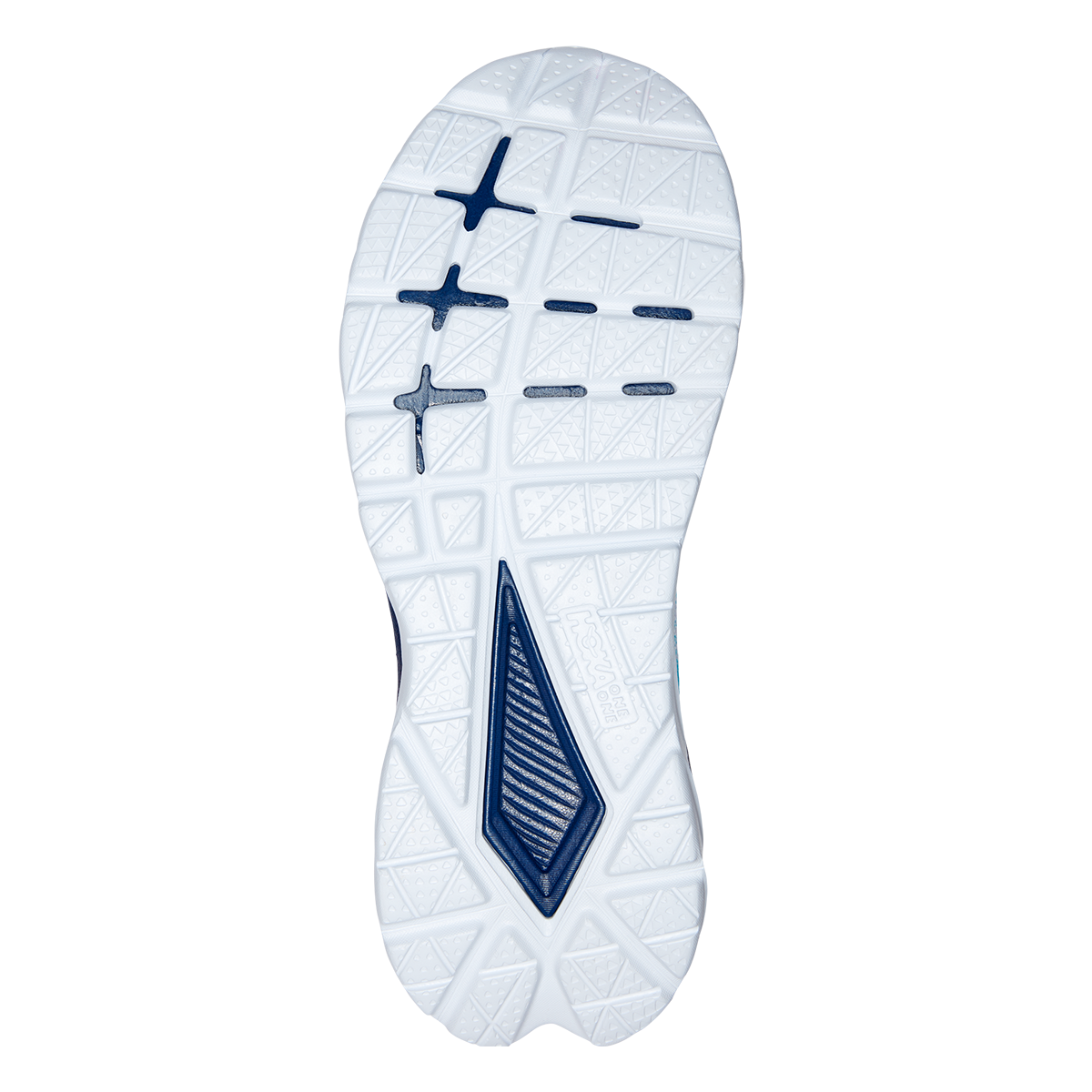 Hoka Mach 5 - White - Scuba Blue