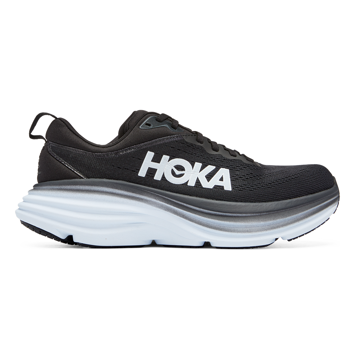 Hoka Bondi 8 - Black - White – Fit2Run