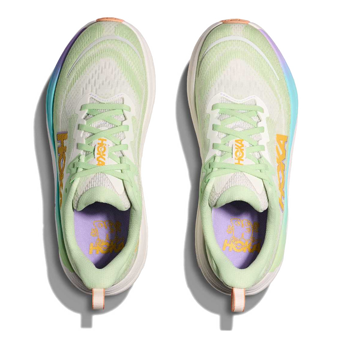 Hoka Skyflow - Luna Moth - White