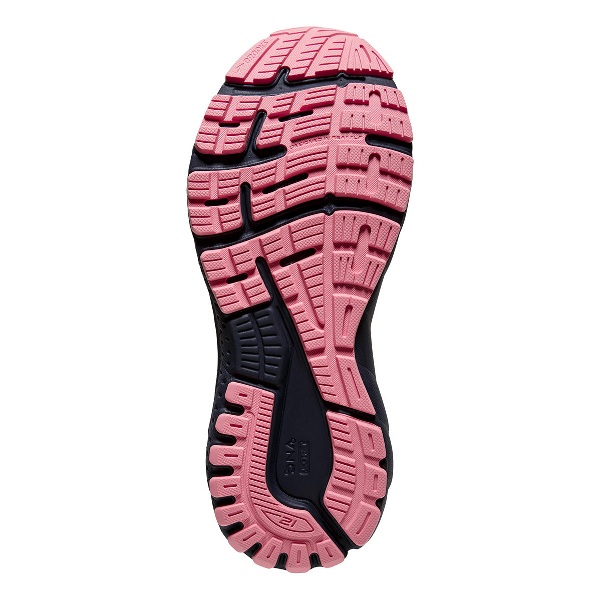 Brooks Adrenaline GTS 21 - White - Peacoat - Coral