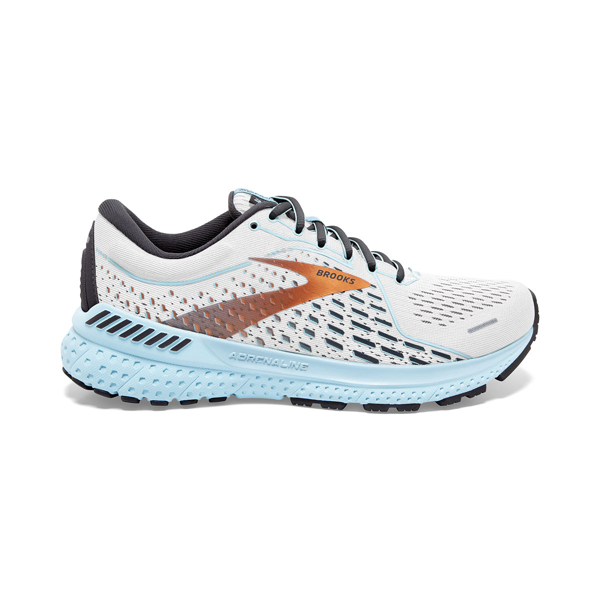 Brooks Adrenaline GTS 21 - White - Alloy - Light Blue