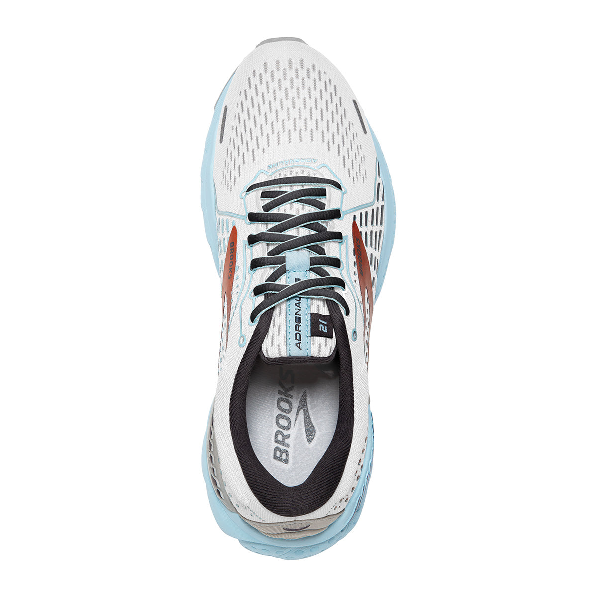 Brooks Adrenaline GTS 21 - White - Alloy - Light Blue