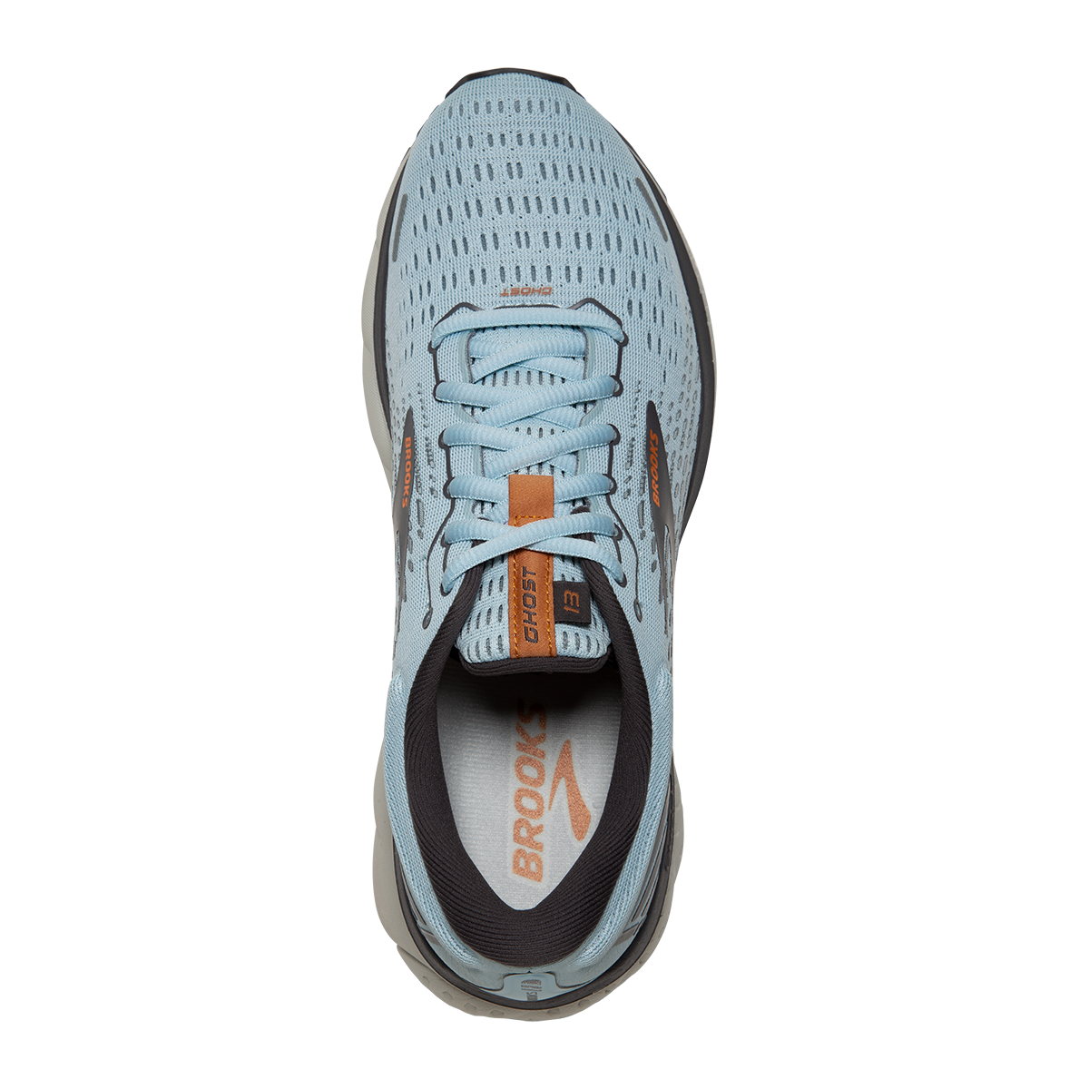 Brooks Ghost 13 - Light Blue - Blackened Pearl - White