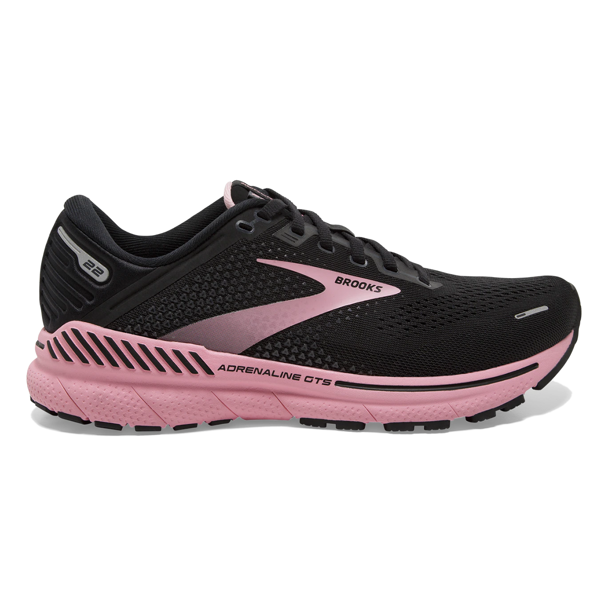 Brooks Adrenaline GTS 22 - Black - Dianthus - Silver