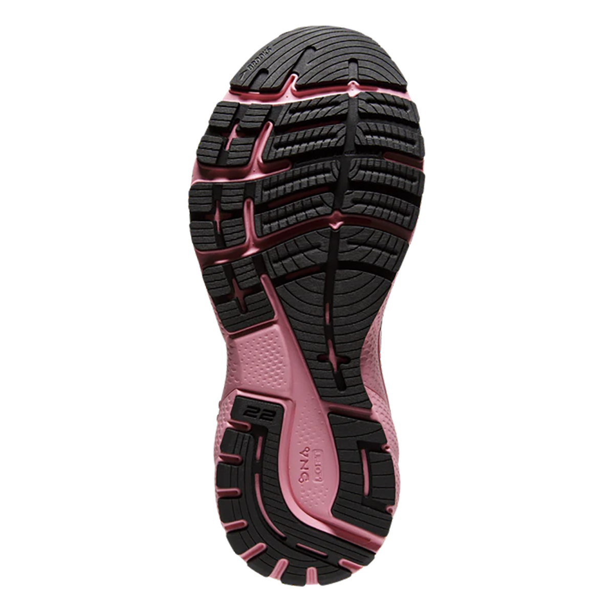 Brooks Adrenaline GTS 22 - Black - Dianthus - Silver