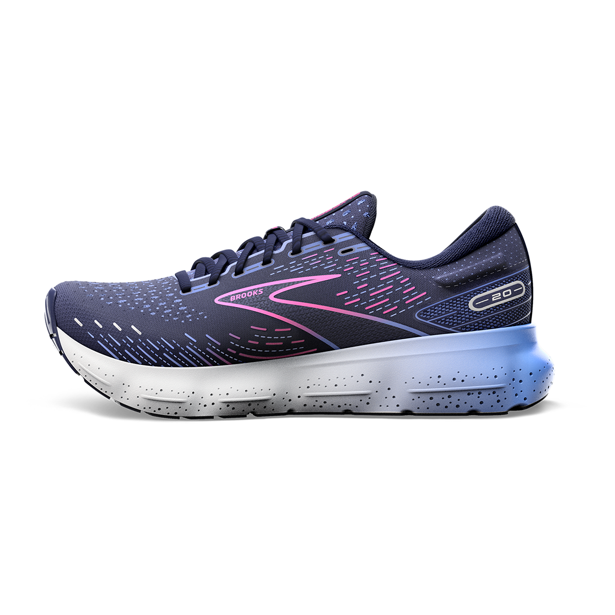 Brooks Glycerin 20 - Peacoat - Blue - Pink