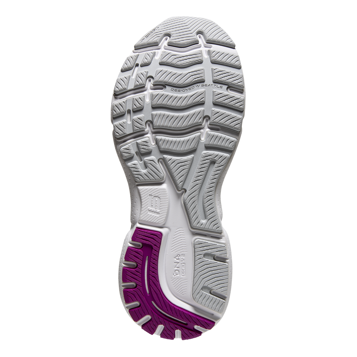 Brooks Ghost 15 - White - Oyster - Viola