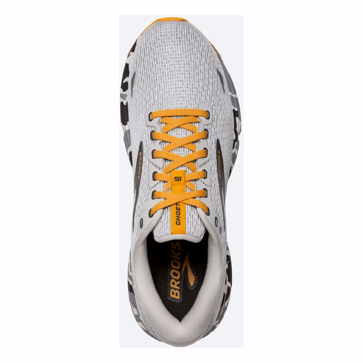 Brooks Ghost 15 - Blanc - Grey - Sunflower