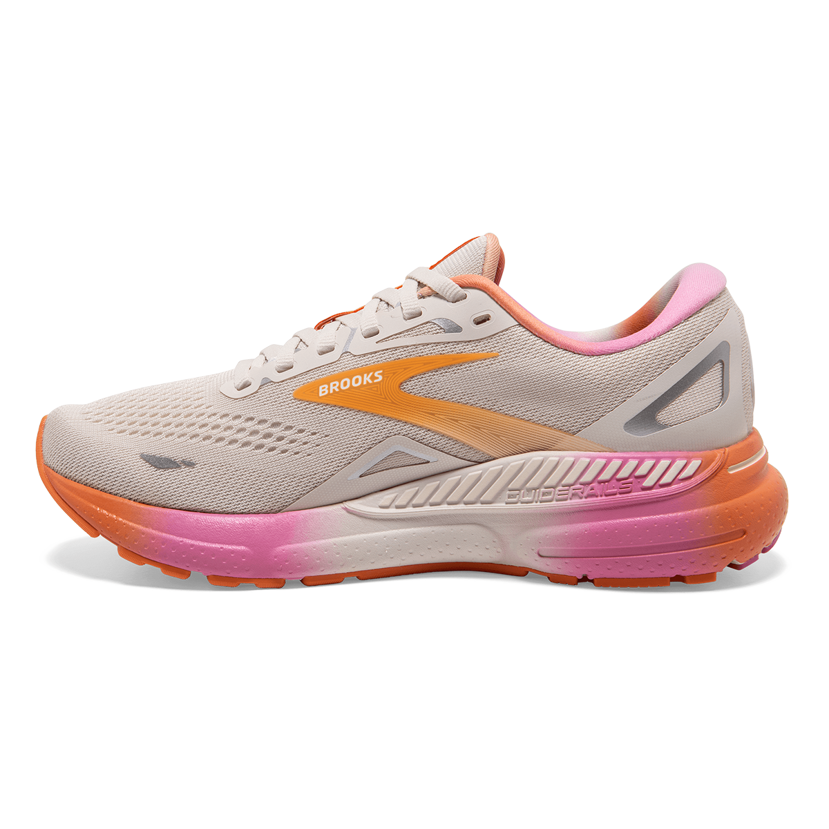 Brooks Adrenaline GTS 23 - White Sand - Sunset - Fuchsia