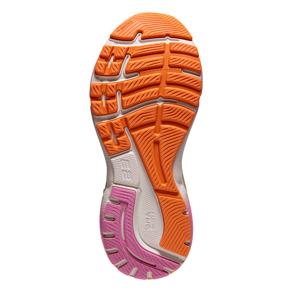 Brooks Adrenaline GTS 23 - White Sand - Sunset - Fuchsia