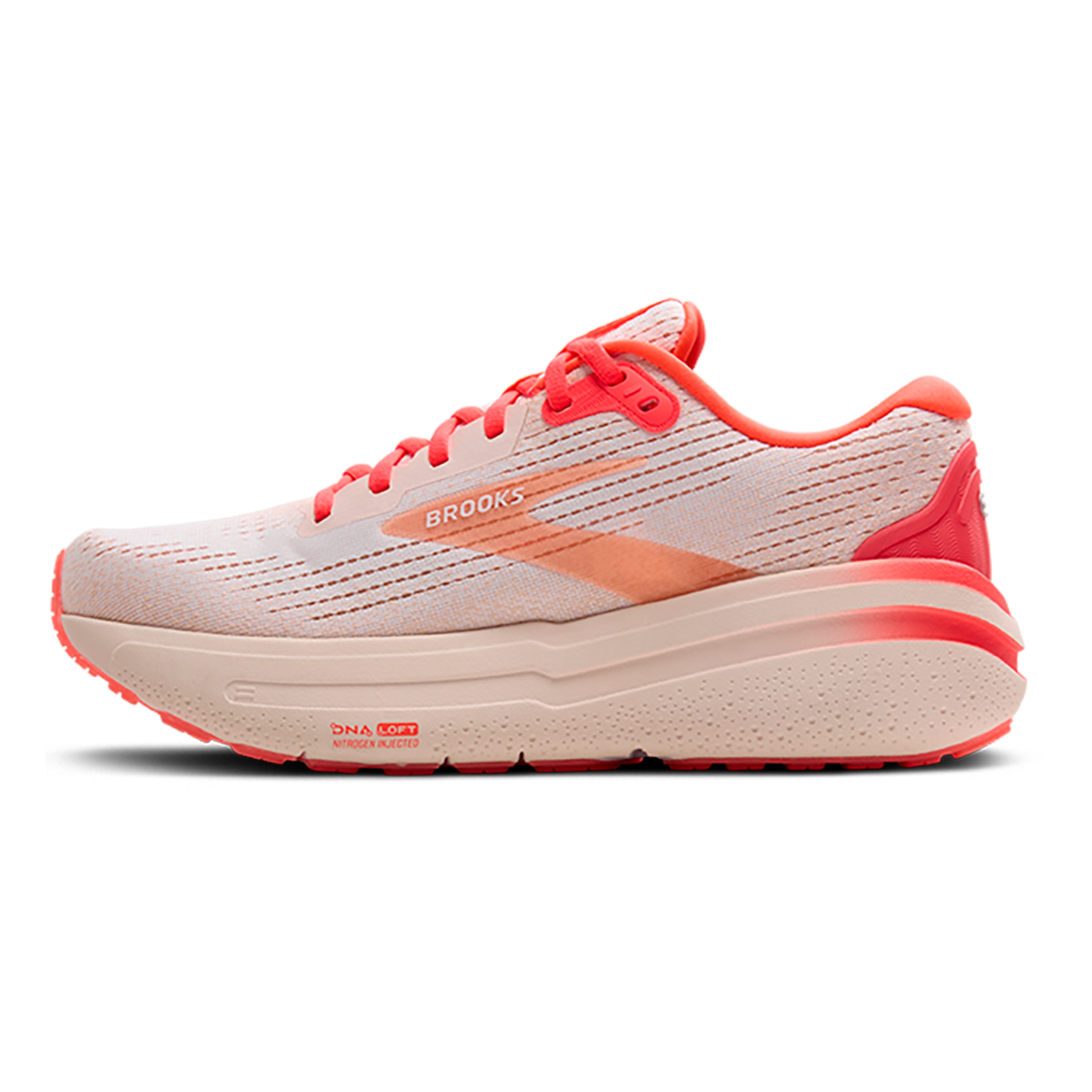 Brooks Ghost Max 2 - White - Peach - Coral