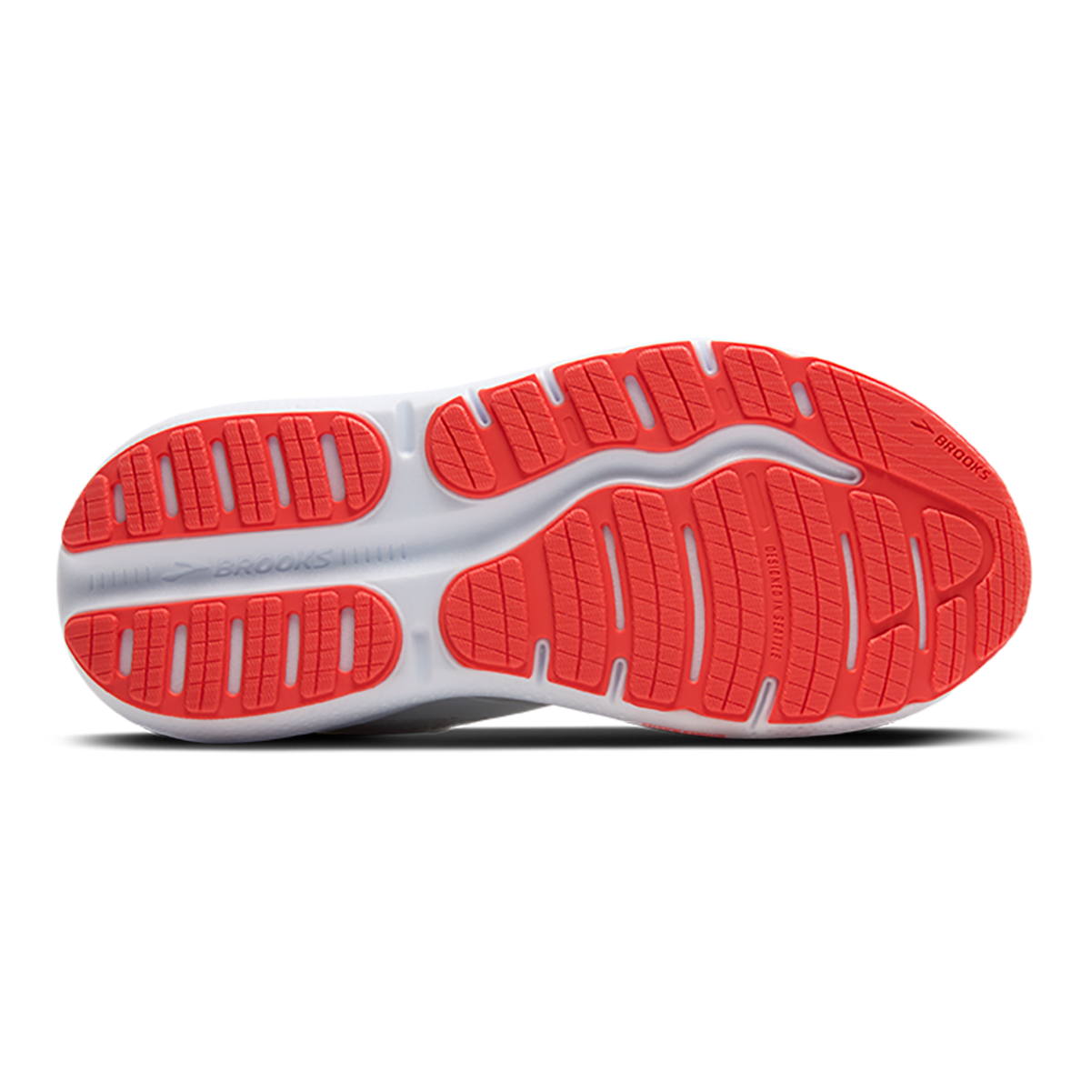 Brooks Ghost Max 2 - White - Hot Coral